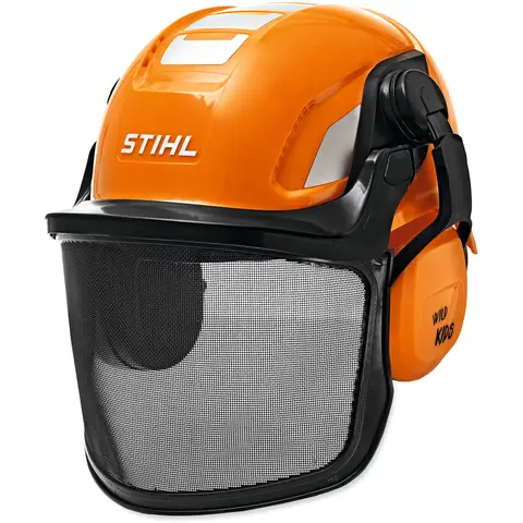 Stihl Unisex Kinderhelmset Spielzeughelm, Orange, Einheitsgröße