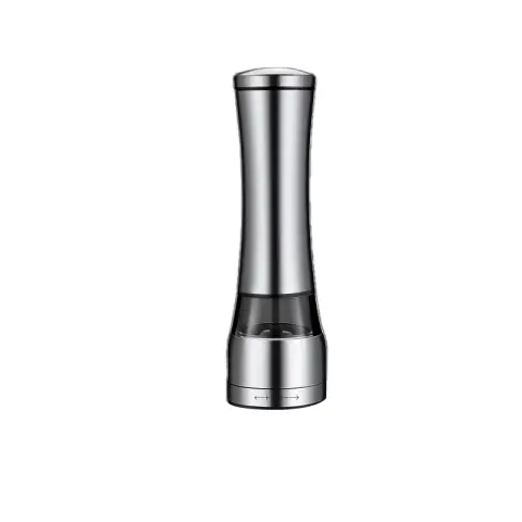 BJ Edelstahlmühle Mahlflasche manuelle Gewürzflasche für schwarzen Pfeffer Pfeffermühle (erweiterte Version)