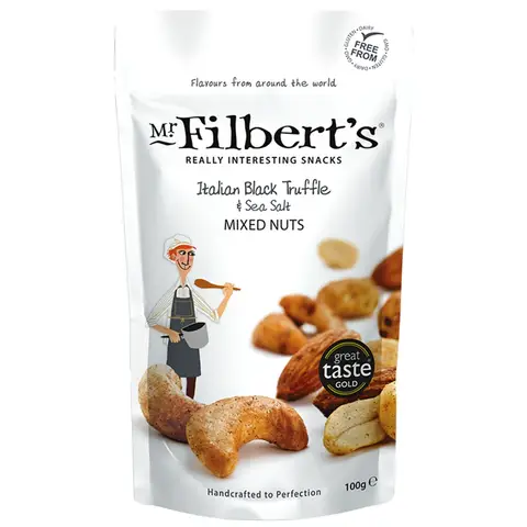 Mr Filbert's Italian Black Truffle & Sea Salt Mixed Nuts100g
