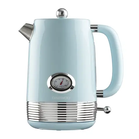 DAEWOO Denver Retro Kettle, 1.5L, Rapid Boil, Sky Blue - SDA2749GE