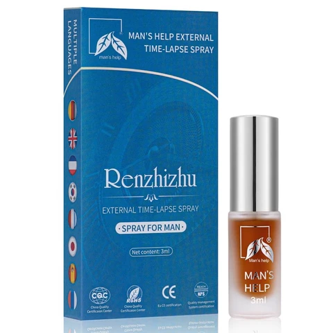 Man's Help Renzhizhu Verzögerungs-Spray für Männer – natürlich & sicher, verlängert die Dauer signifikant, 1er-Pack