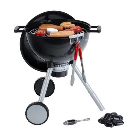 Theo Klein 9466 Weber Kettle Grill One Touch Premium | Children's Grill with Light, Sound and Numerous Accessories | Anti-UV | Toy for Children from 3 Years