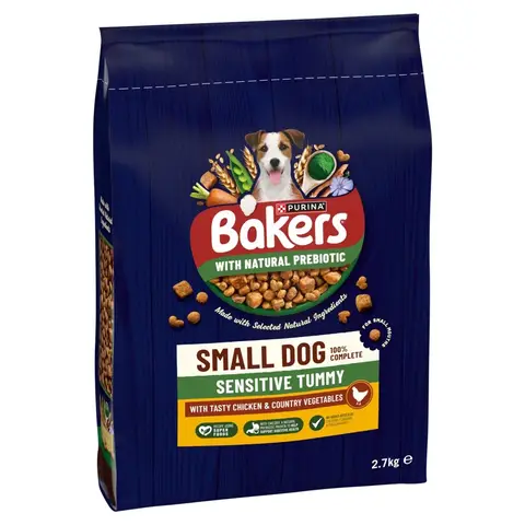 Bakers Small Dog Sensitive Tummy with Tasty Chicken & Country Vegetables 2.7kg