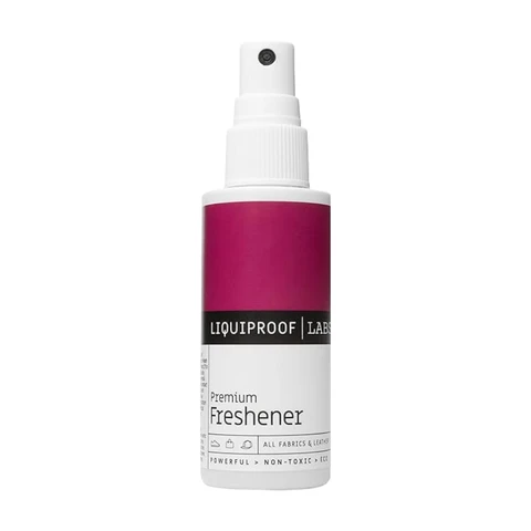 Liquiproof LABS 50ml Premium Freshener fast-acting deodoriser for footwear, shoes and clothing. Our spray freshens trainers, shoes and clothes.