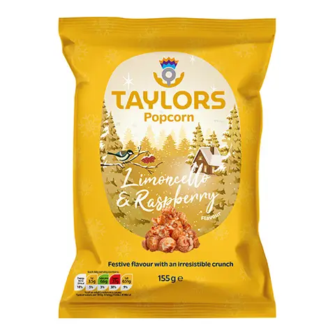 Taylors Limoncello & Raspberry Christmas Popcorn 150g