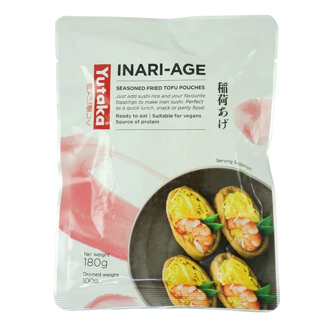 Yutaka Seasoned Soybean Curd Sushi Pocket -Inari 10pc 180g