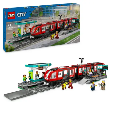 LEGO City 60423 Downtown Streetcar and Station