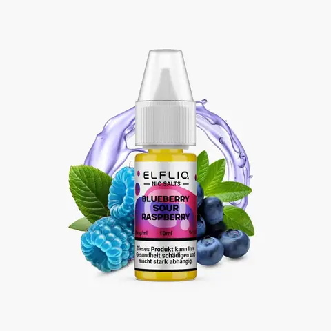 Elf Bar Elfliq Nic Salt Blueberry Sour Raspberry 5mg/ml 10ml