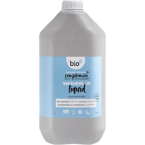 Bio D Washing Up Liquid Fragrance Free, 5l