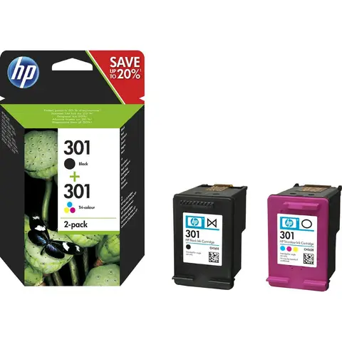 HP 301 originele inktcartridges (2-pack)
