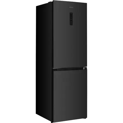 Wiggo WR-CD18NFB(DX) – Refrigerator-Freezer – 323 liters – No Frost – Double Door – 39 dB – Energy Efficiency Class B - Dark Stainless Steel