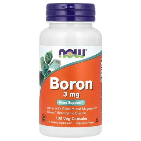 NOW Foods Boron Bone Health 3mg Capsules - 100 Capsules
