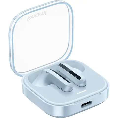 Redmi Buds 6 Active Noise Reduction Bluetooth Earbuds - Transparent blue