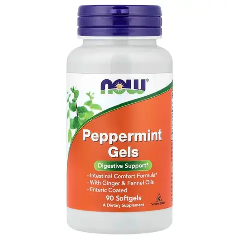 NOW Foods Peppermint Oil Digestive Support Flavour - 90 Softgels
