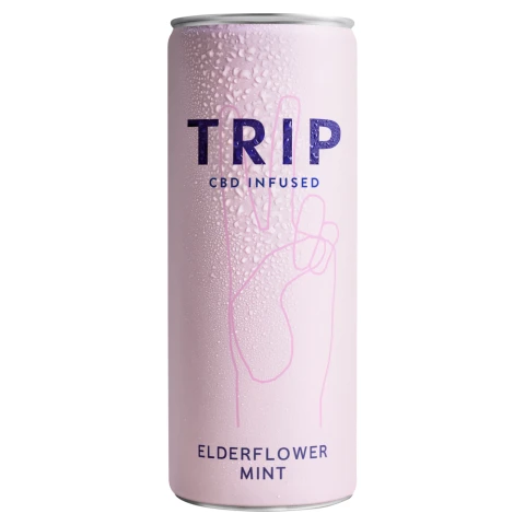 TRIP - CBD Infused Elderflower Mint Drink - 250ml