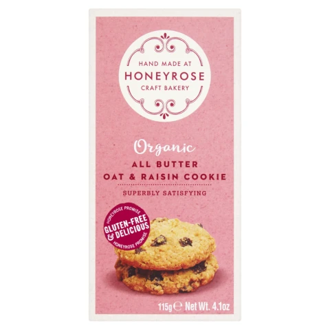 Honeyrose All Butter Oat & Raisin Cookie - 115G