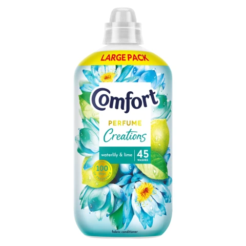 Comfort Perfume Creations Fabric Conditioner Waterlily & Lime 45 washes (1.35 L) 