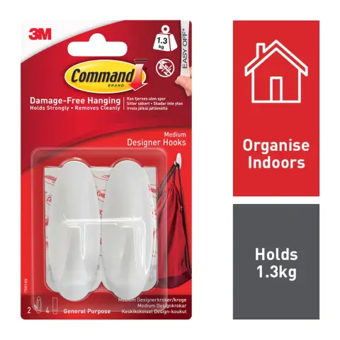 17081 MED DESIGNER HOOKS(2)PK6 NT