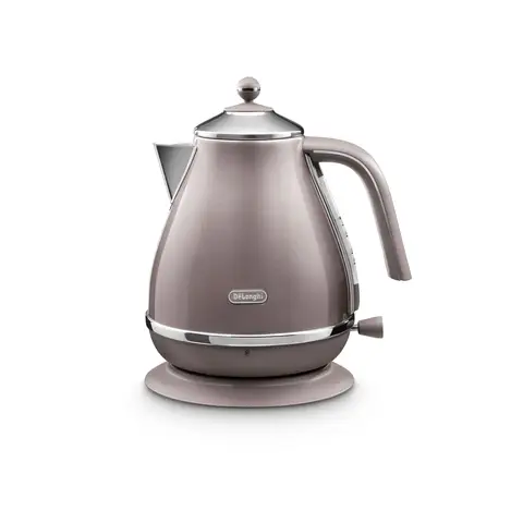 De'Longhi Icona Metallics Kettle, 1.7L, Rapid Boil, Pink - KBOT3001.PK