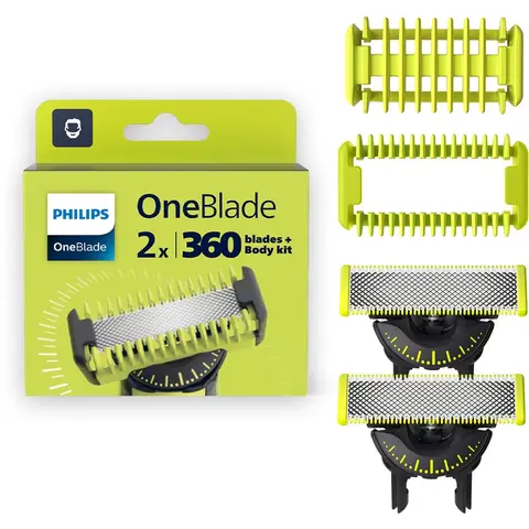 Philips QP624/50 OneBlade Scheerapparaat Vervangmes - Compatibel met Alle OneBlade Trimmers - Langdurig