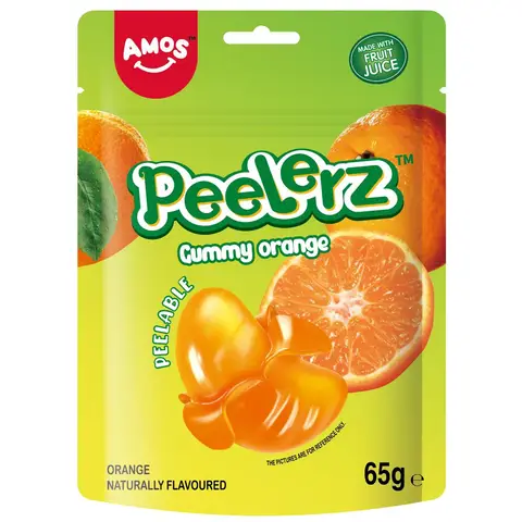 Amos Peelerz Gummy Orange 65g