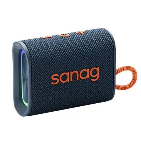 Sanag  M13SIIProMax Fabric Strong Bass RGB IPX7 Waterproof Portable Bluetooth Wireless Speaker Weaving Fabric HIFI Outdoor Speaker S-M13SIIProMax-PT-Speaker-Blue