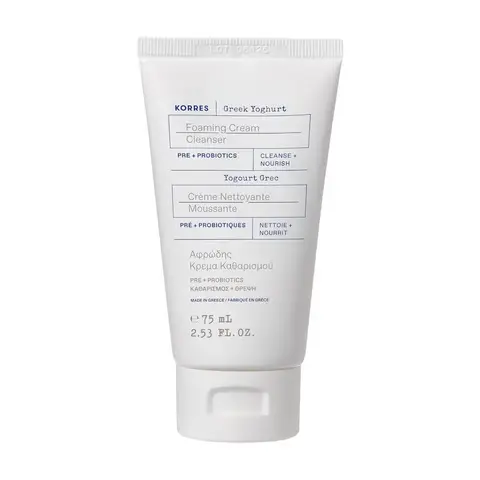 Korres Greek Yoghurt Foaming Cream Cleanser  Cleanse+Nourish 75ml
