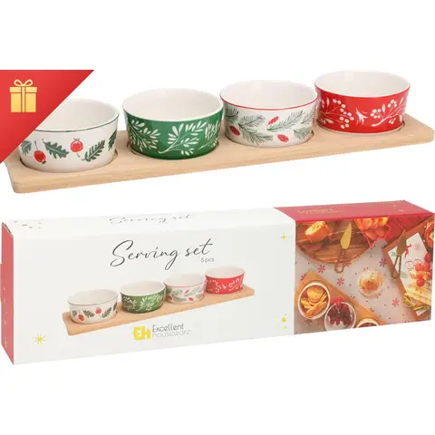 Koopman Serveerset Kerst 5st