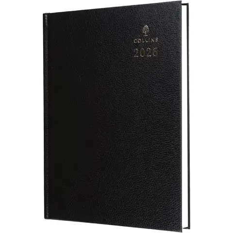 Collins 44 A4 Desk Diary 2026 Black