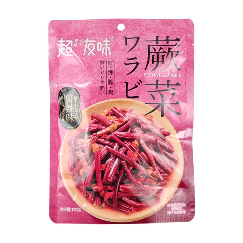 Chaoyouwei Farngemüse, frischer und würziger Geschmack, 125 g