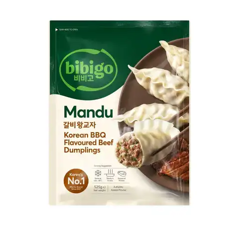 Bibigo Korean BBQ Flavoured Original Dumpling 525g