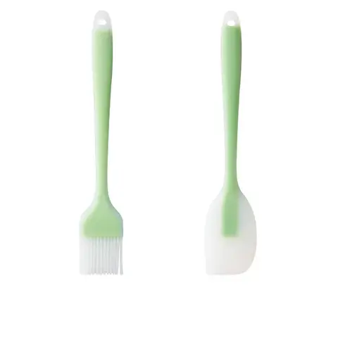 BJ 21cm Light Green Oil Brush and Scraper Set