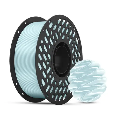 CAILAB PLA Silk 3D Printer Filament, Single Color - Cream Blue