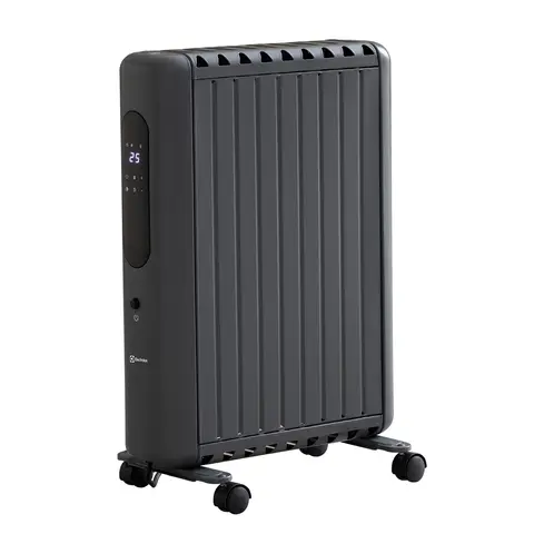 Electrolux Digital Close-Fin Oil Heater – 2000W Heating Power, LED Display, Timer Function, Grey HEA1988ELGRY