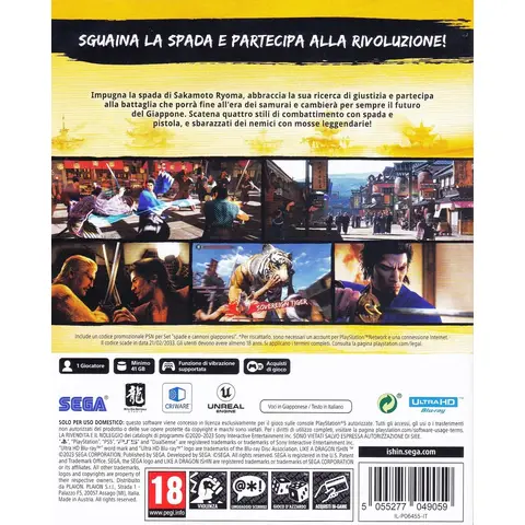 Sega Like A Dragon: Ishin - IT (PS5)