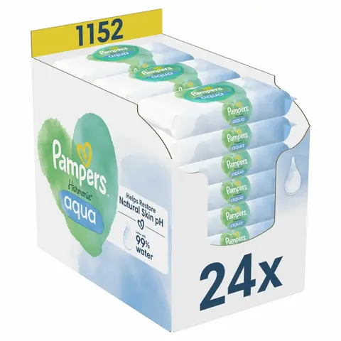 Pampers Billendoekjes Harmonie Aqua 24-pack