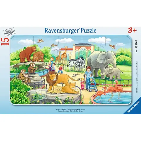 Ravensburger 6116 Puzzle Ausflug in den Zoo 15 Teile