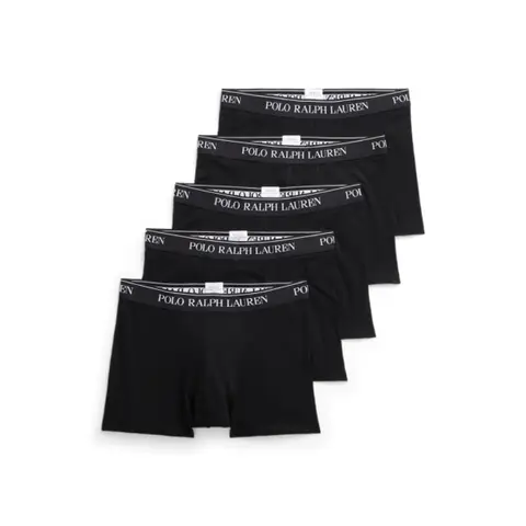 Ralph Lauren Classic Stretch Cotton Trunk 5-Pack - Black