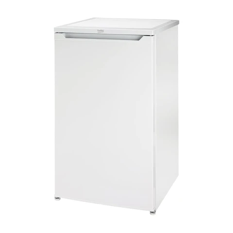 Beko TS190040N Standkühlschrank freistehend, 88 l Gesamtrauminhalt, wechselbarer Türanschlag, gute Beleuchtung im Gerät, 38 dB, robuste Glasablagen, Weiß [Energieklasse E]