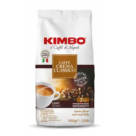 KIMBO Café grains CREMA CLASSICO Intensité 7/13 1kg