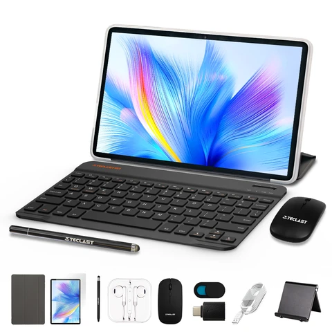 TECLAST P50TCase 11" Android 16 Tablet-Bundle,90Hz IPS-Display,T7250, 16 GB(3 GB+13 GB virtuell) RAM+128 GB ROM,8000 mAh, 5GHz WiFi,GPS,Widevine L1,13MP Camera,3.5mm Jack