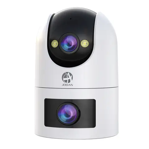JOOAN Dual Lens Security Camera, 5G 2.4G Dual WiFi, 360° View, IP66 Waterproof Colour Night, 24/7 Recording, Cloud/Card Storage