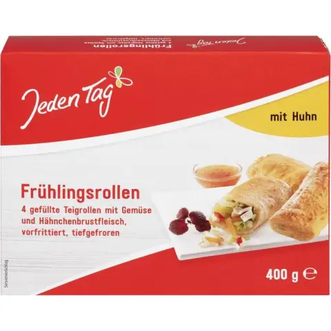 Täglich 4 Frühlingsrollen mit Huhn 400g