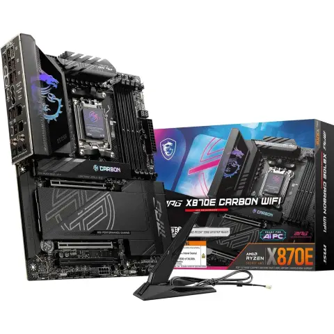 MSI MPG X870E CARBON WIFI moederbord AMD X870E Socket AM5 ATX