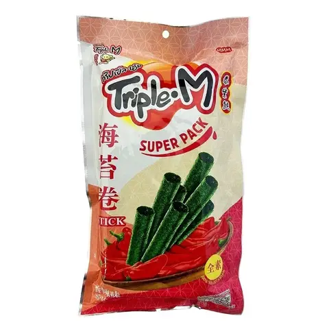 Triple- M Geröstete Seetang-Sticks Superpack Würzig 16 Gramm(Best Before2026-01-15)