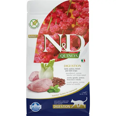 Farmina N&D Quinoa Chat Digestion Agneau 1.5 kg