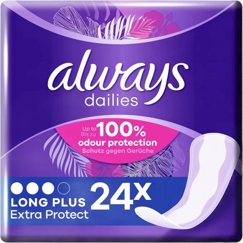 Always Daily Protect Extra Long Panty Liners 24 Liners