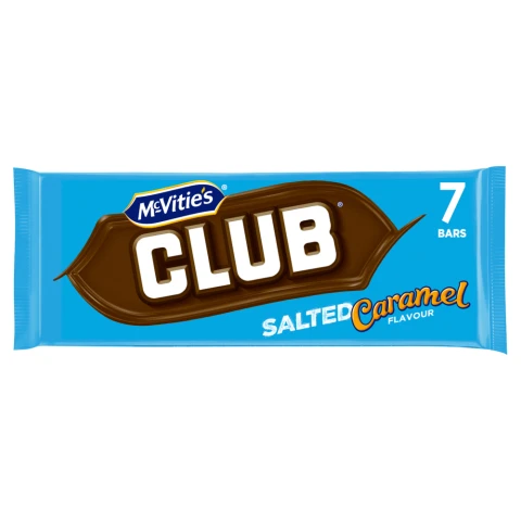 Mcvitie's Club Salted Caramel Biscuit Bar 7Pk