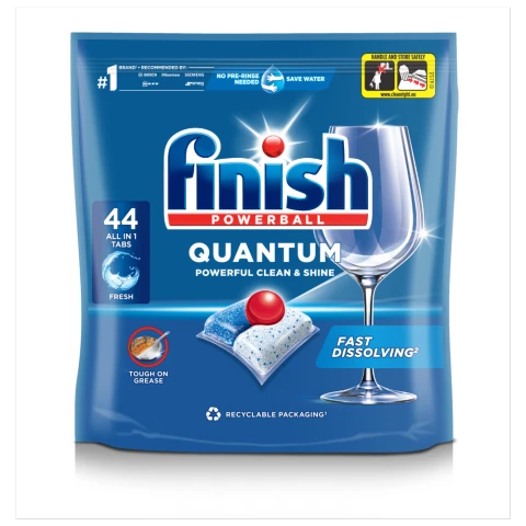 Finish Quantum All in One Dishwasher Tablets Regular - 44 Tabs