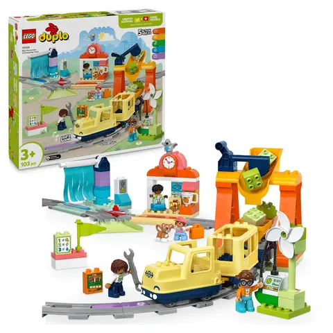 LEGO DUPLO Town 10428 Le grand train communautaire interactif